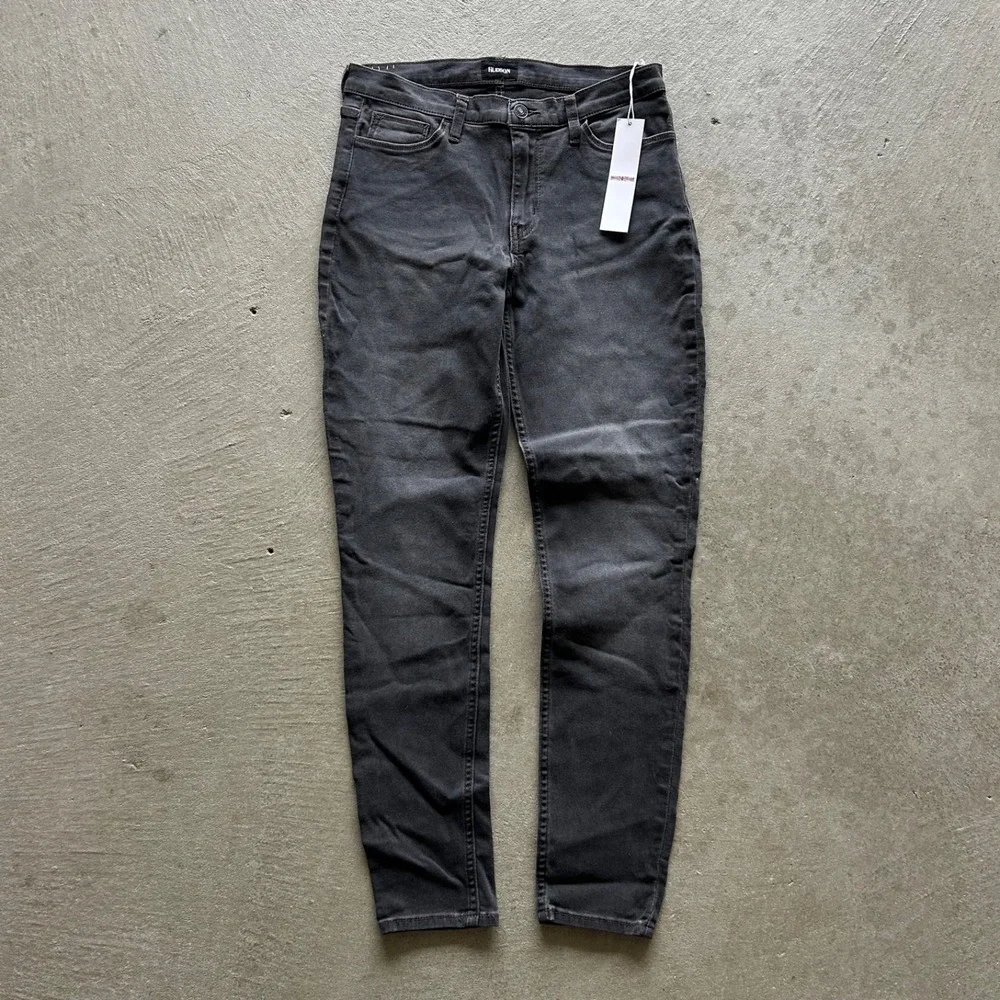 BRAND NEW Hudson Natalie Pants Womens Size 27 Black Super Skinny Ankle Mid‎ Rise